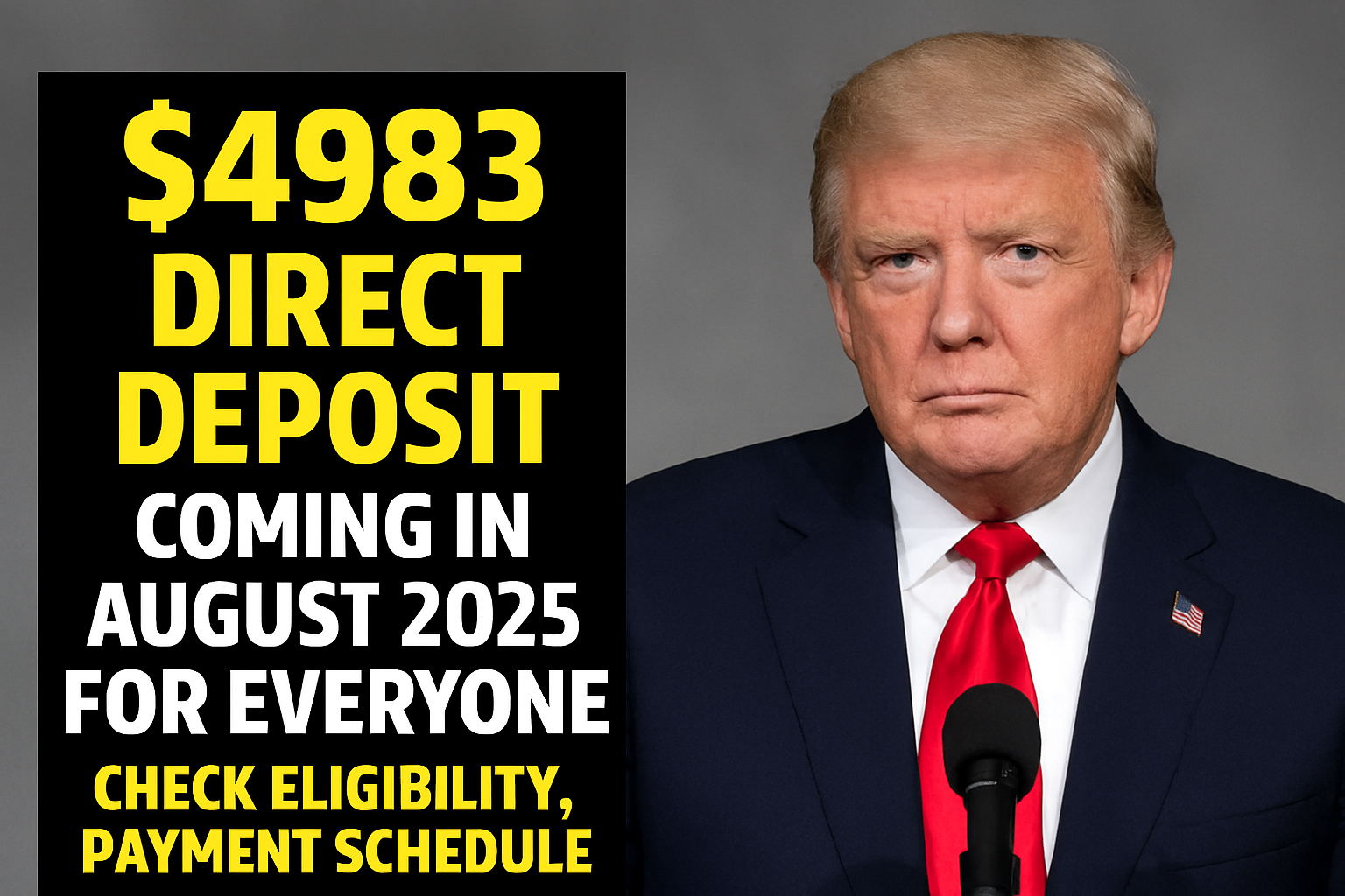 $4,983 Federal Direct Deposit