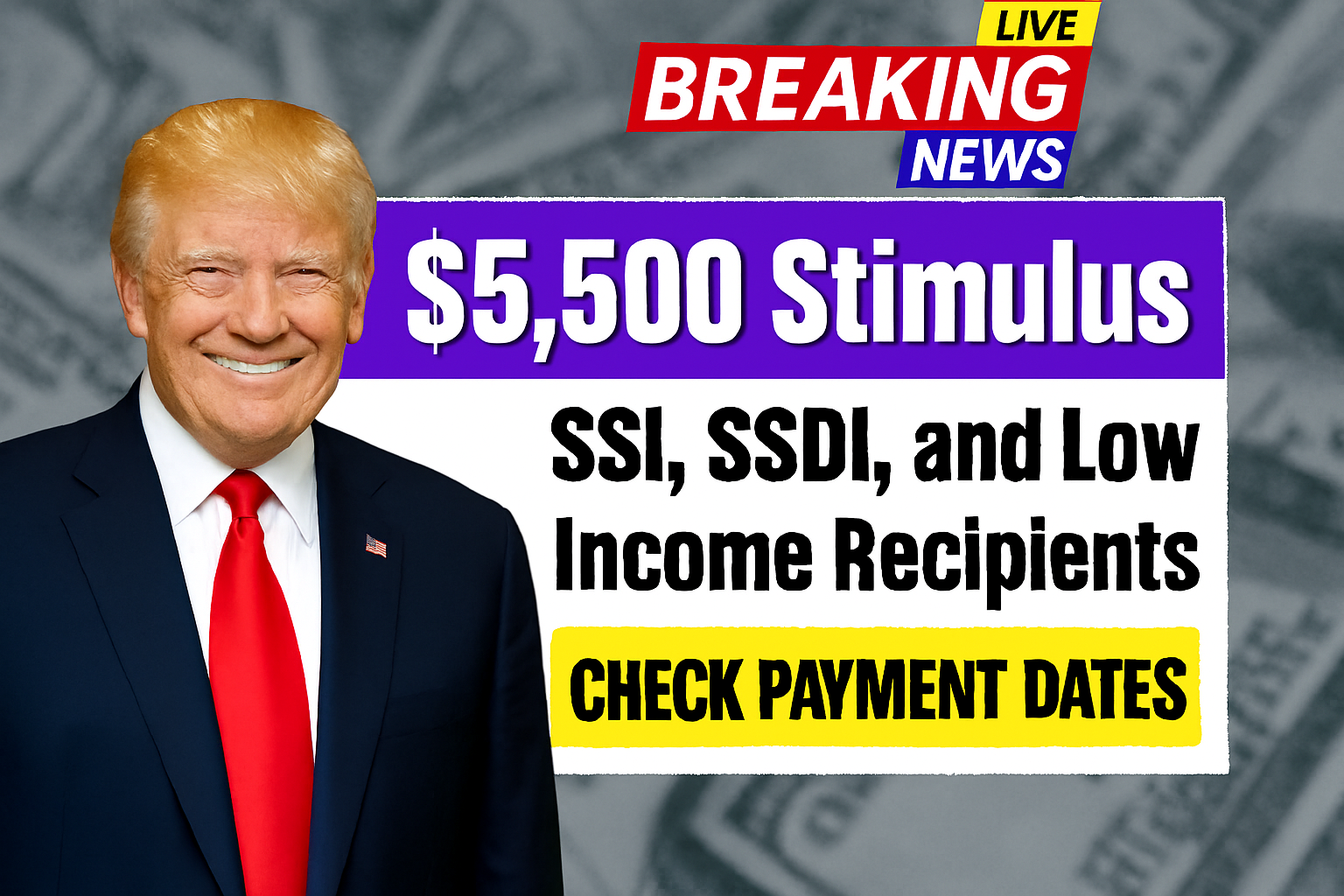 $5,500 Stimulus for SSI, SSDI, and Low-Income Americans