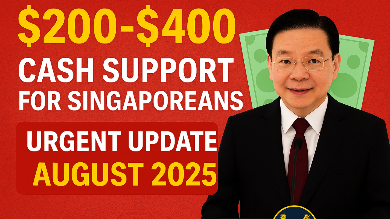 Singapore’s $200–$400 Cash Payout in August 2025